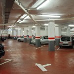 Pavimentación y pintado del suelo del parking