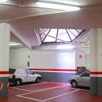 Pintura de parades y techo del parking, previo masillado y lijado