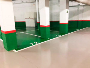 Pintar les places d'aparcament amb numeració